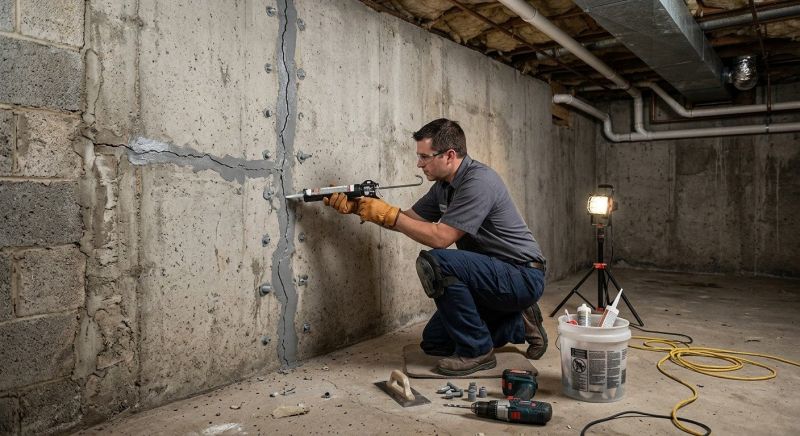 Basement Crack Repair in Everett, WA