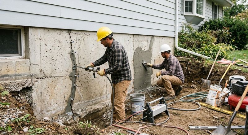 Cracked Foundation Repair in Issaquah, WA
