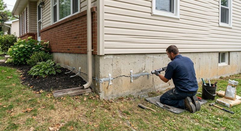 Cracked Foundation Repair in Port Gamble, WA