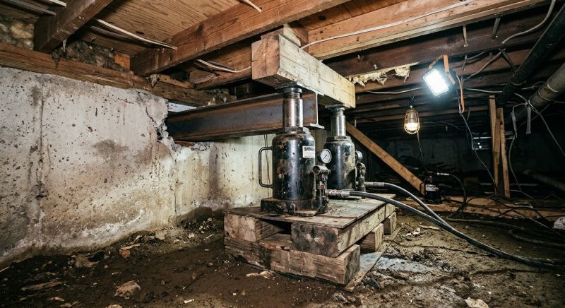 Foundation Jacking in Poulsbo, WA