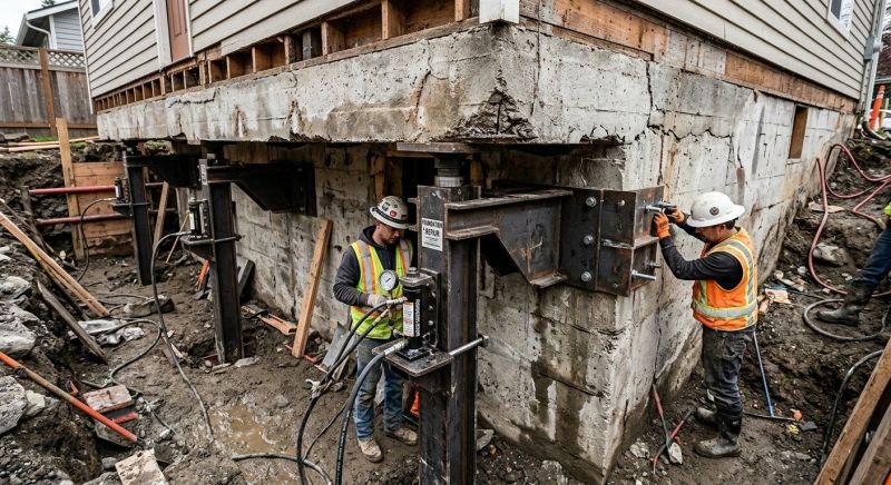 Foundation Lifting in Port Ludlow, WA