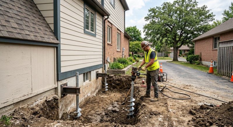 Helical Piers Installation in Everett, WA