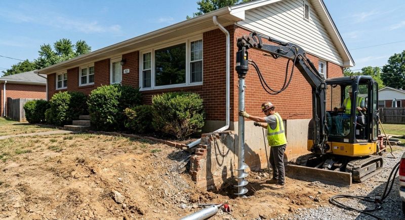 Helical Pile Installation in Everett, WA