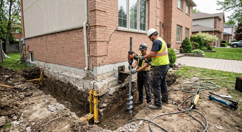 Sinking Foundation Repair in Redmond, WA