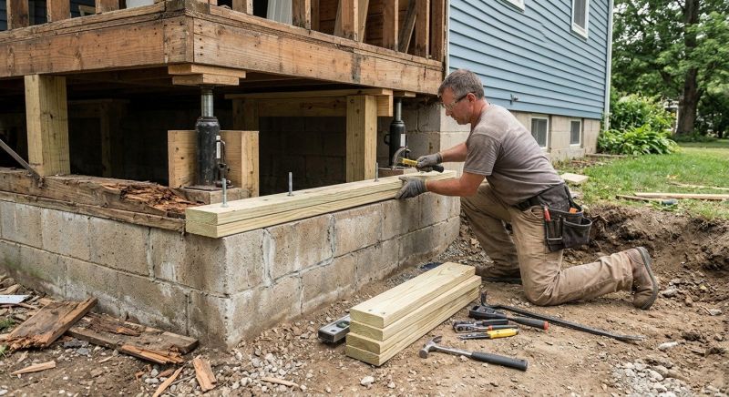 Sinking Foundation Repair in Sultan, WA