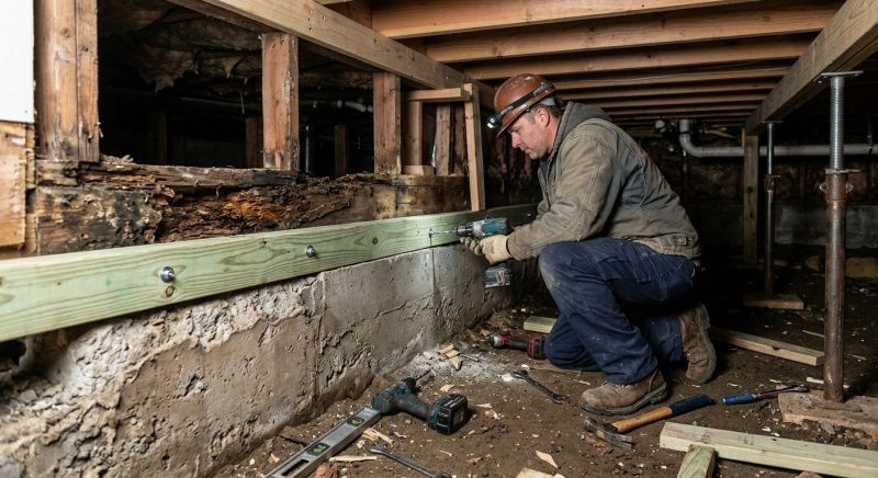 Sinking Foundation Repair in Woodinville, WA